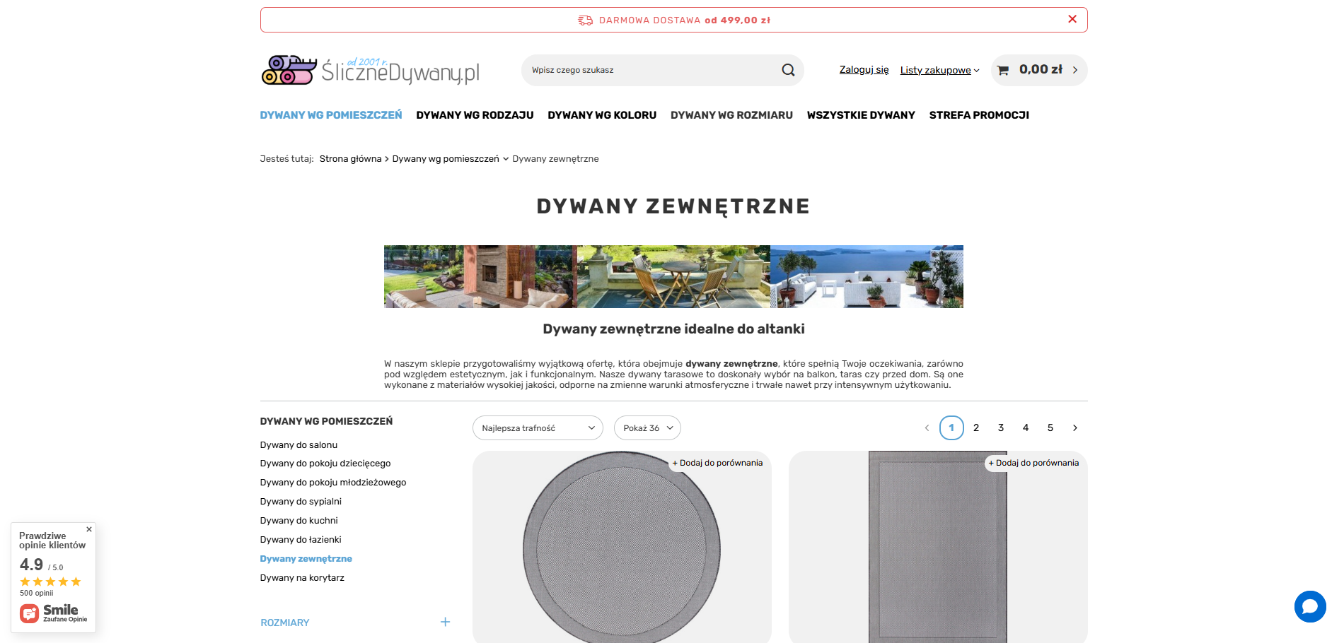 Najlepsze materiały na dywany zewnętrzne. Co sprawdzi się w naszym klimacie?