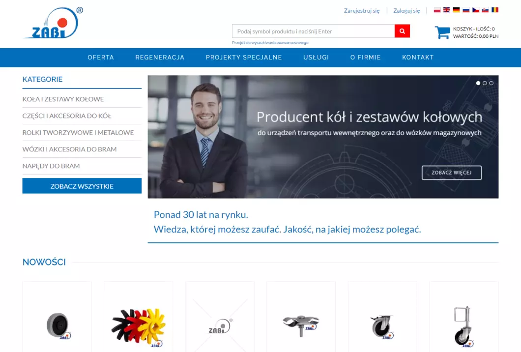 Zrzut ekranu strony