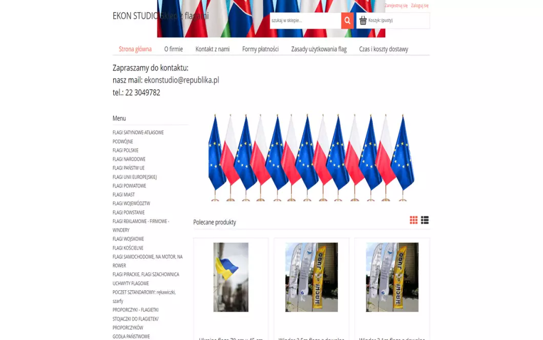 Zrzut ekranu strony
